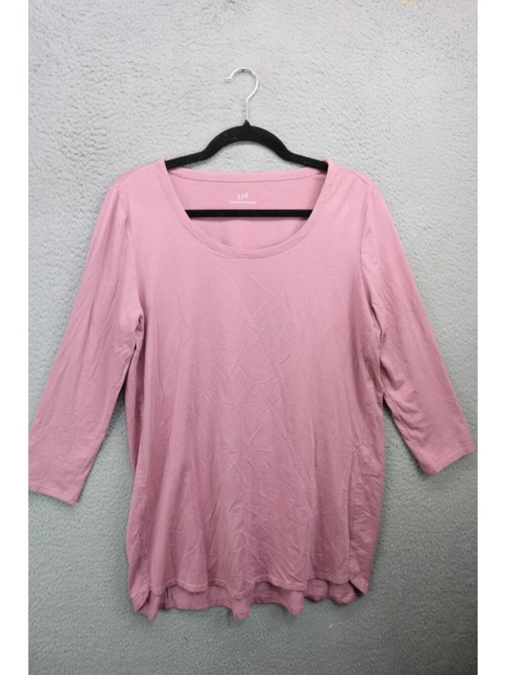 J. Jill Luxe Supima A-Line Tunic-Small/Tall-3/4 Sleeves-Minimalist